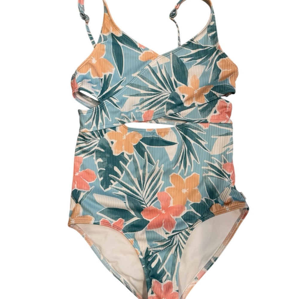 Abercrombie & Fitch Abercrombie Kids Tropical Floral Kids Swimsuit Size 13-14